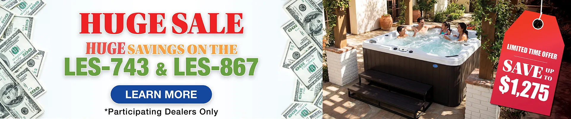 Calspas hot tub being used in a family setting - Columbia